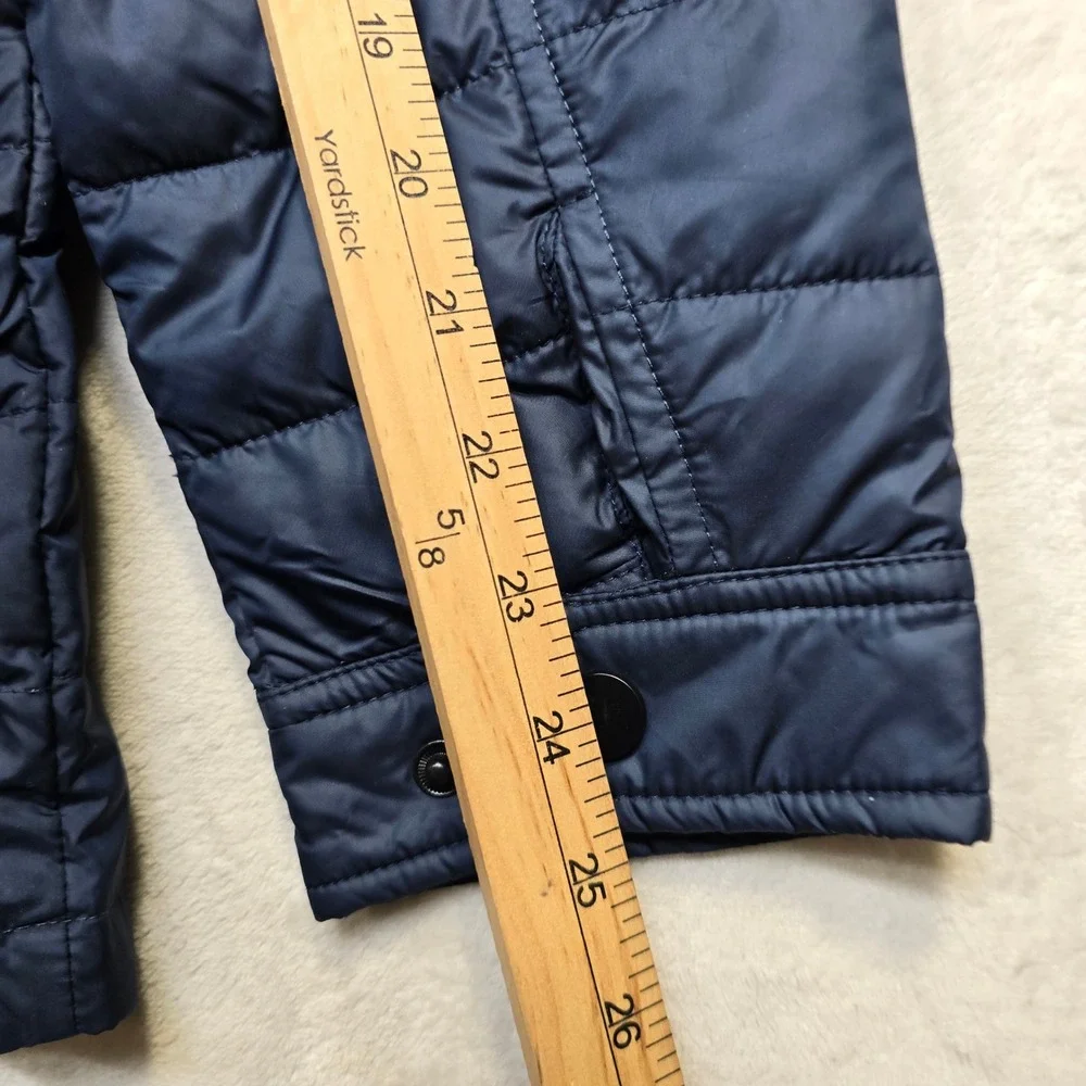JoS A Bank Quilted Field Jacket Mens Large Navy‎ Blue 1905 Snap Front Shacket
